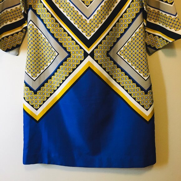 Banana Republic Long Sleeve Keyhole Geometric Shift Dress - Picture 4 of 16